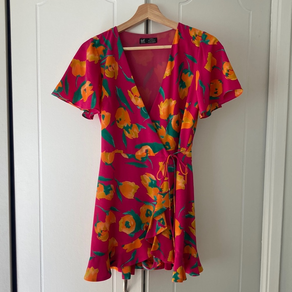 Zara Floral Dress with Skort Size S